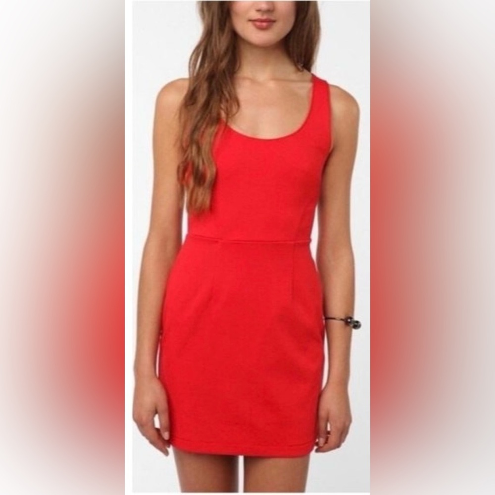 Urban Outfitters Silence Noise Orange Cutout Bodycon Mini Dress (Size S)